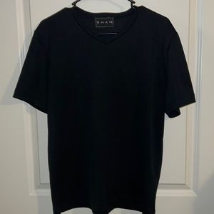 SHAN Black V Neck
